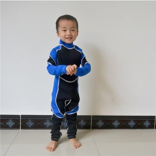 WYOTURN 2.5MM Wetsuit Cute Boys Girls Keep Warm Back Zip Diving Suit Long Sleeve Full Wet Suit Kids Prevent Jellyfish Drop ship