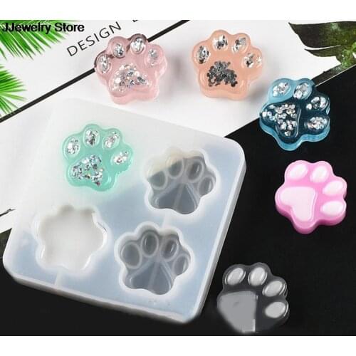 1PC Cat Paw Silicone Mold DIY Making Jewelry Handmade UV Resin Epoxy Mould Craft