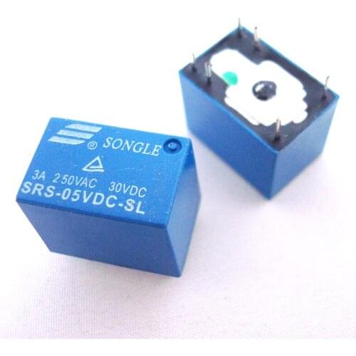 100PCS JRC-21F(4100)12VDC SRS-12VDC-SL DC5V 24V PCB stale Signal relay 6PIN