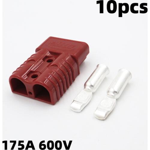 175A 600V SH175 Red color SH175 Plug Connector Double Pole with copper Contact T handle Anti Dust Cover solar quickly connect