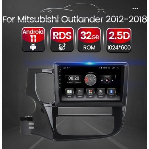 2GB+32GB Android 11 Car GPS Navigation Multimedia Radio Player For Mitsubishi Outlander 2012 2013 2014 2015 2016 2017 2018