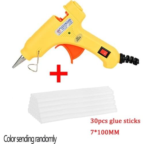 20WHot Melt Glue Gun With 7mm Glue Sticks Industrial Mini Guns Thermo Electric Heat Temperature Repair Tool DIY