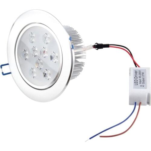 810-900lm AC85-245V 27W 9LED Downlight Ceiling Recessed Light Down Lamp Lighting Bulb + Driver