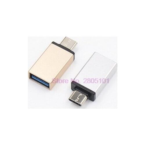 500pcs Mini USB 3.0 Type C Adapter Male to USB 3.0 Female USB Type-C OTG Adapter Converter for Nexus 5X 6P For Macbook