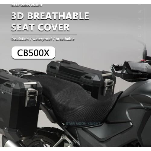 Motorcycle Accessories Anti-Slip 3D Mesh Fabric Seat Cover Breathable Waterproof Cushion For Honda CB500X CB500 X CB 500 X