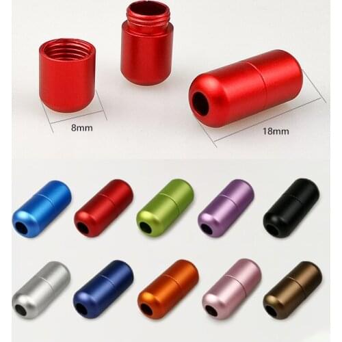 Aluminum Shoelace Buckle Shoe Accessories Round Lock DIY Sneakers Sport Shoes for Children Adults Shoelaces Metal Lock