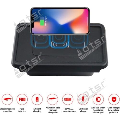 QI car Infrared Fast wireless charger For Honda CR-V 2017-2018 Infrared Wireless Charging Car Phone Holder for iphone/Samsung
