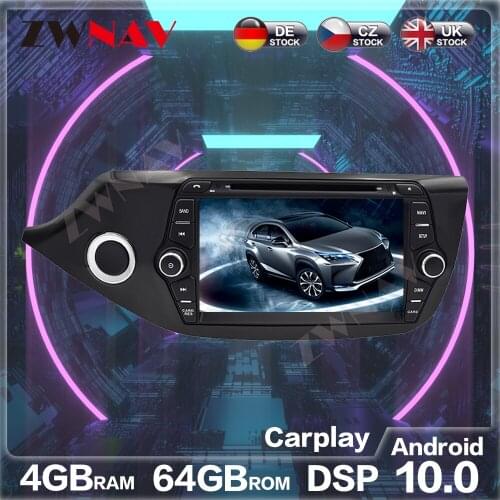 Android 10.0 Car DVD Multimedia player for Kia Ceed 2013 2014 2015 GPS Glonass Navigation Radio Audio Stereo head unit free map