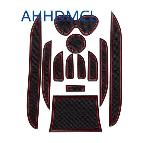 Car Anti-Dirty Pad Door Groove Gate Slot Cup Armrest Storage Mat For Nissan Livina 2007 2008 2009 2010 2011 2012 2013 2014 2015