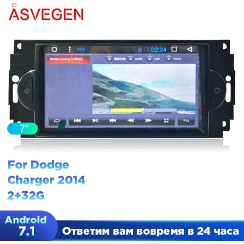 Android 7.1 Car Radio Player For Dodge Charger 2014 RAM 2G 32GB ROM GPS Navigation Auto Car Multimedia Player Stereo