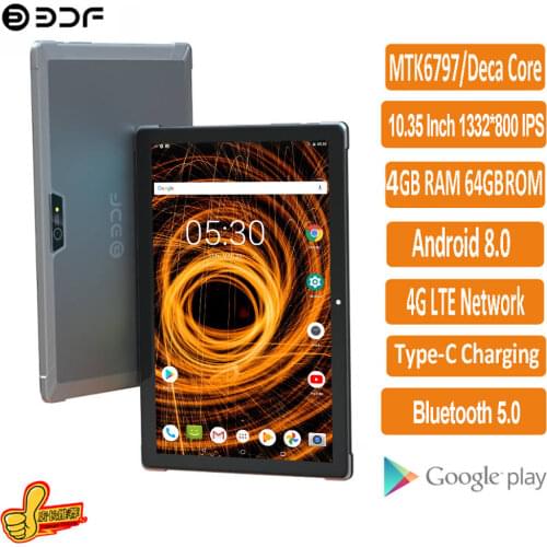 2021 New 10/Ten Core Tablet Pc 10.8 Inch 3GB RAM 64GB ROM 4G Network Dual Phone Call Android 8.0 WiFi Bluetooth Google GPS IPS