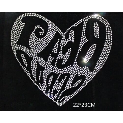 26pc/lot DIY LOGO English letter hot fix rhinestones design motif iron on patches iron on crystal transfers design applique