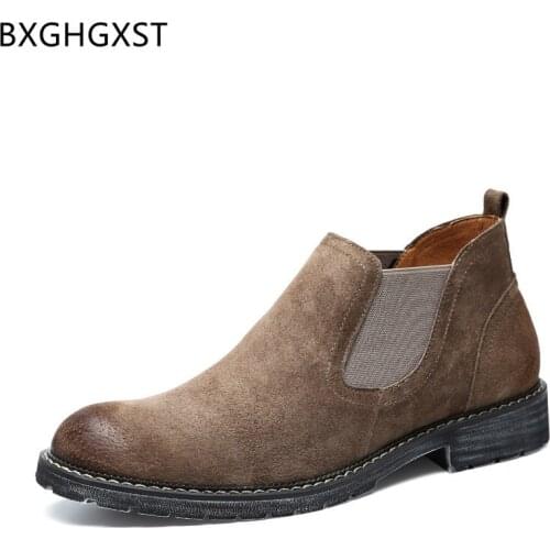 Slip on Shoes Men Ankle Boots Chelsea Boots Snow Boots Men Wedding Dress Shoes Loafers Formal Shoes Men Office 2021 Chaussures