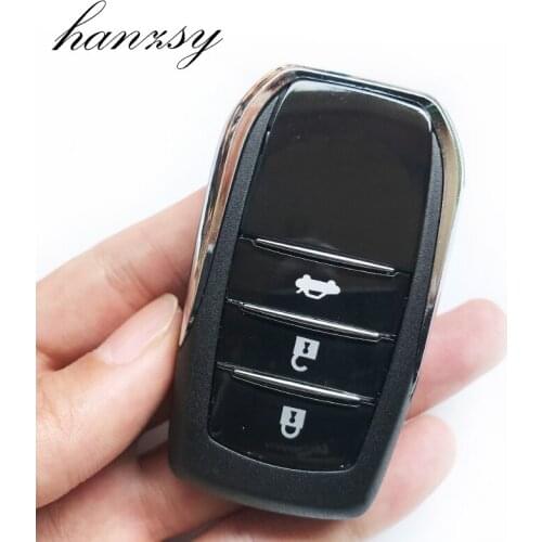 3 Buttons Smart key shell Fob For TOYOTA FORTUNER HIGHLANDER PRADO CROWN CAMRY RAV4 Replacement Car Remote Key Case Cover