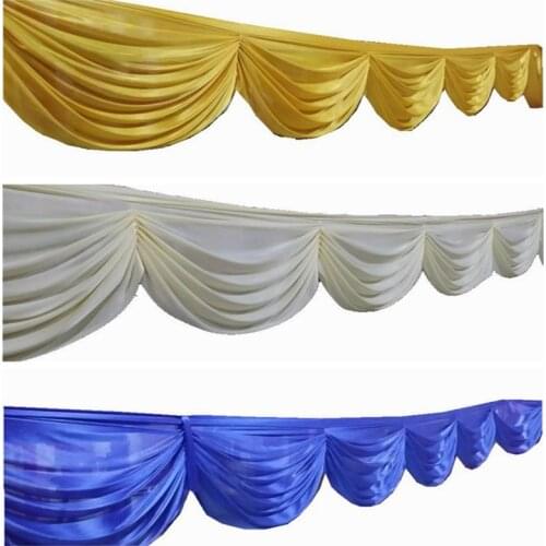 Good Quality Ice Silk Drape Swag Decoration For Event Party Wedding Backdrop Curtain Stage Background