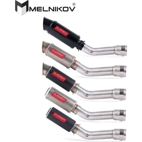 Motorcycle Exhaust Escape Muffler Middle Link Pipe Slip On For YAMAHA FZ1 N F S FAZER FZ1 FZ1N FZ1000 2005 to 2016 Exhaust