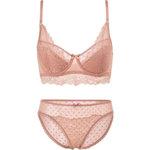 Summer thin memory soft steel ring crystal cup big chest show small underwear super gather comfortable adjustment type bra set