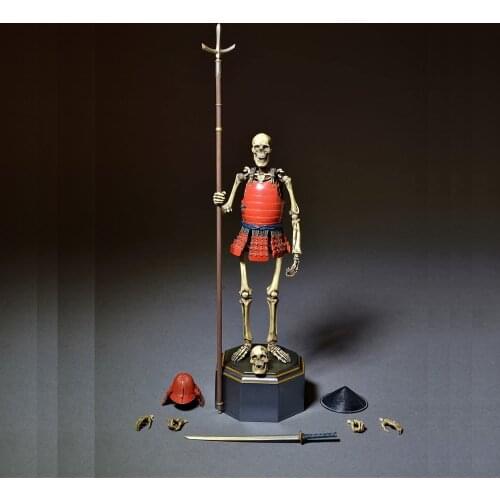 Vogue KT-010 Gaikotsu Samurai Skeleton Warrior Color Version Takeyashiki Jizai Okimono 15cm Action Figure Model Toys