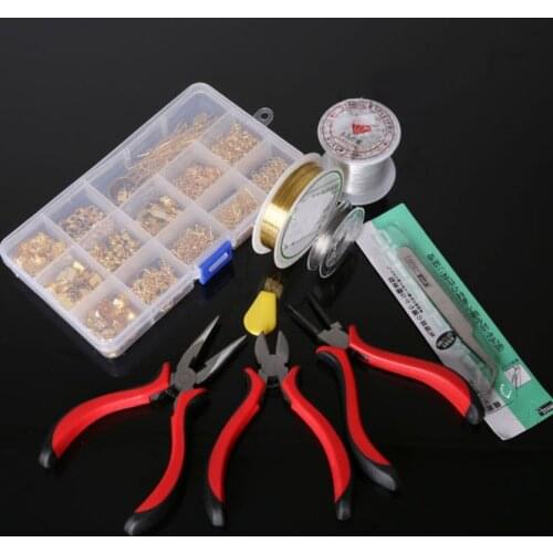 Multi Functional Jewelry set Jump Ring,End Cap,Clasp,Chain,Hook,Pin,Beading wire kit Fit Jewelry DIY handmade craft 17 styles