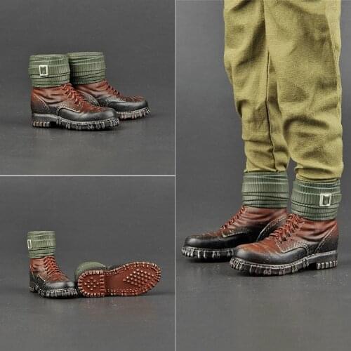 ZY1026 1/6 Scale German Mountain Combat Boots Fit 12" Male Action Figure Body