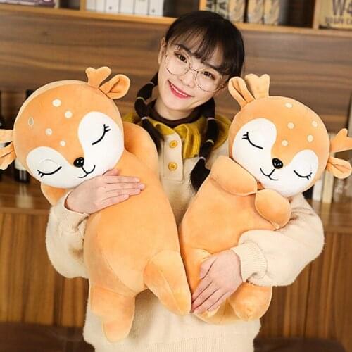 2020 New Soft Lovely Cartoon Moose Plush Toys Kid Sleep Pillow Heal The Department Of Animal Dolls For Christmas Children Gift