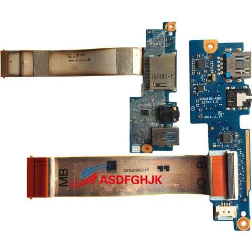 GENUINE For Lenovo Yoga3 14 3-1470 Audio USB SD Card Reader Board BTUU1 NS-A383 REV: 1.0 NS-A381 DA30000ES30