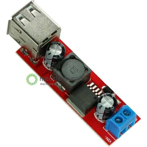 DC 6V-40V To 5V 3A Adjustable Step Down Module Double USB Charge Converter