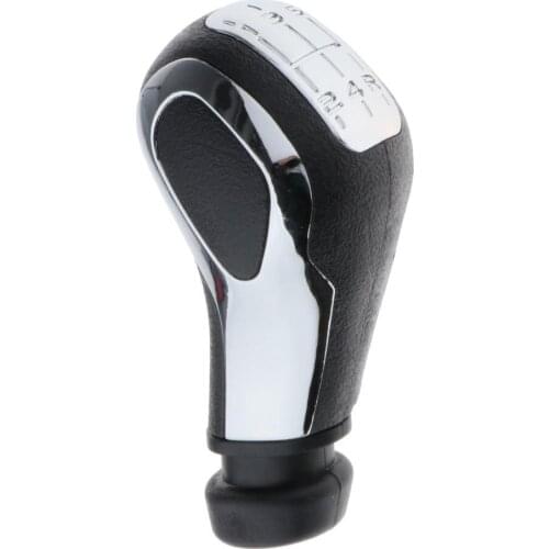 Car Gear Shift Knob Lever Head Chrome Cap fits Peugeot 207 307 308 408 Car Accessory Black