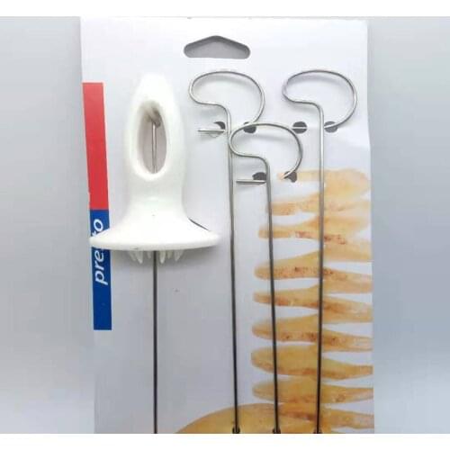 Tornado Potato Spiral Cutter Kitchen Accessories Supplies Tools Slicer Spiral Potato Tower Chips Making Twist Shredder Kitchen