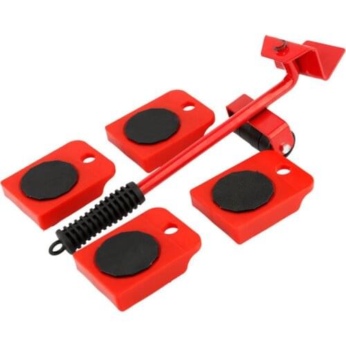 Universal Wheel Furniture Moving System Weight Mobile Home Moving Tool Plastic Handling Five-Piece Manual Combination