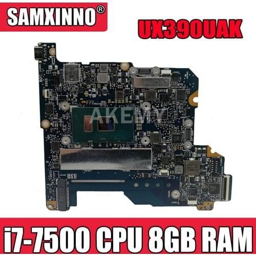 UX390UAK i7-7500 CPU 8GB RAM mainboard REV1.2 For ASUS UX390U UX390UA UX390UAK zenbook motherboard 90NB0CZ0-R05100 free shipping