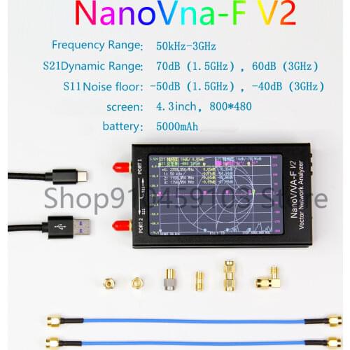 NanoVNA V2 3G vector network analyzer 4.3 inch NanoVNA-F V2 antenna analyzer
