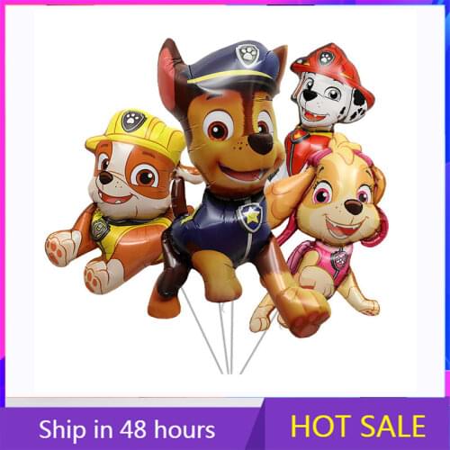 Paw Patrol Balloon Lead Film Balloon Ryder Chasing Marshall Sky Rubble Childrens Birthday Party Supplies Decorative Balloons