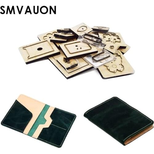 Die Cut Diy Passport Ticket Id Card Bag Storage Bag Coin Purse Wood Die Cutting Mold Set Suitable For Die Cutting Machine