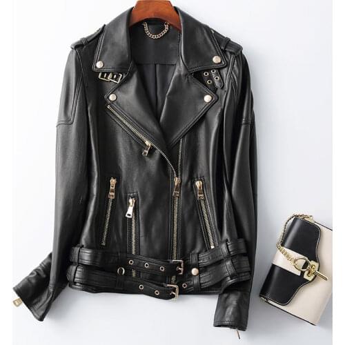 ZVAQS Womens Fashion Leather Jackets