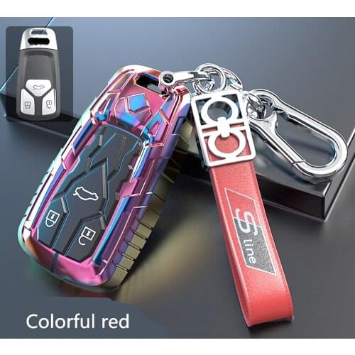 1 Pcs Car key Shell Protecor zinc alloy Case Cover For Audi A3 A4 A4L B5 B6 B7 B8 B9 A5 A6 A6L C5 C6 Q3 Q5 Q7 S5 S7 RS3 TT