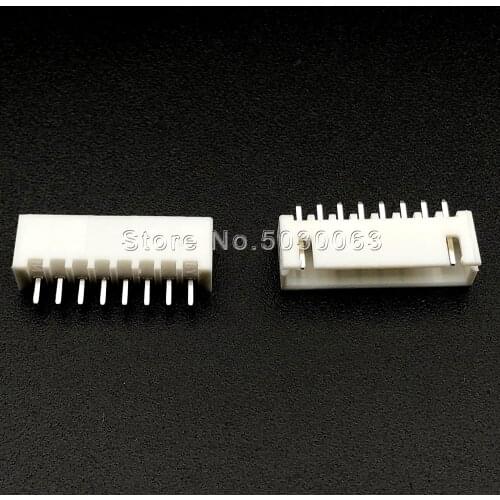 35pcs/lot XH2.54 8P 8pin XH-8A wire Connector XH 2.54mm spacing 180 angle straight pin Header PCB Car