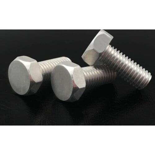 5pcs M8 aluminum alloy hexagon screws flat head machine external hex screw mechanical equipment furniture bolts