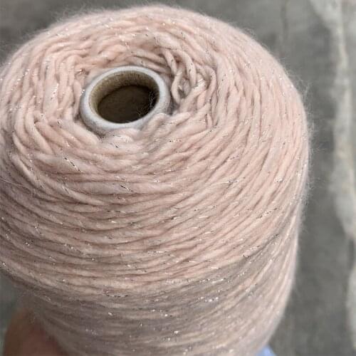 500g Flash Silver Iceland yarn 15% Wool Thick Yarn crochet Acrylic Yarn For Knitting Knit thread Crochet Scarf Sweater Yarn ZL45