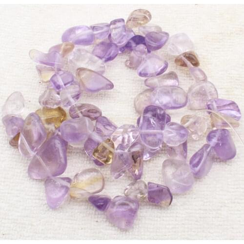 Wholesale 4-13mm Natural Ametrines Side Hole Freeform Loose Beads 15",ese14For Jewelry making, can mixed wholesale