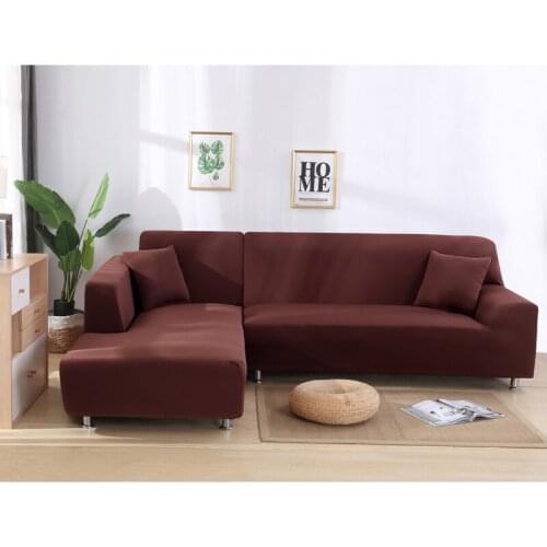 Modern Simple Solid Color Stretch All-inclusive Sofa Cover Good Elastic Couch Covers 1/2/3/4 Seater Anti-slip Slipcovers