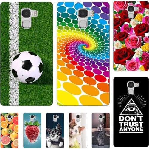 Cover For Huawei Honor 7 5.2" Honor 7 Premium Case For Huawei Honor7 Cute Lovely Cartoon Pattern Phone Coque Capa Shell Funda