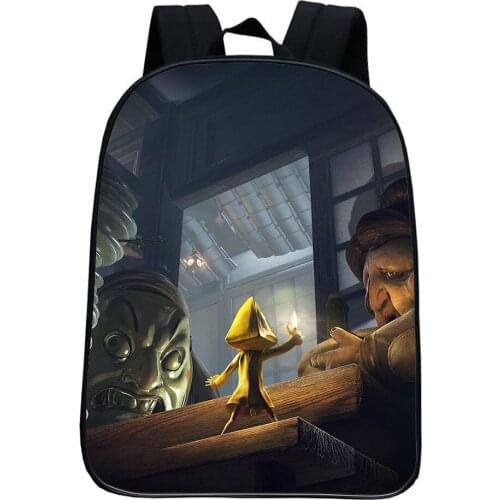 Game Little Nightmares Backpack Kids Cute Bookbags Cosplay Cartoon Knapsack School Backpack Boys Girls Fashion Casual Rucksack