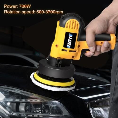Electric Car Polisher 700W Polishing Waxing Machine Speed Adjustable Auto Car Polisher High Efficiency Power Tool 600-3700rpm