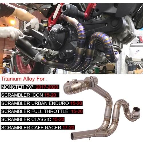 Escape moto Titanium Alloy Exhaust For SCRAMBLER FULL THROTTLE 2015-2020 SCRAMBLER CLASSIC SCRAMBLER CAFE RACER 17-20