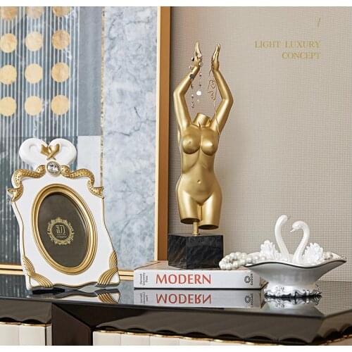 EUROPEAN WEDDING GIFT RESIN SWAN PHOTO FRAME JEWELRY RACK ORNAMENTS HOME LIVINGROOM FURNISHING CRAFTS HOTEL FIGURINES DECORATION