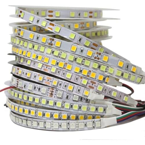 5M/Roll led strip Light 5050 Luminous Flux More Higher 5054 SMD Flexible LED Strip 60LEDs/M 120LEDs/M 12V lamp Decoration Lights