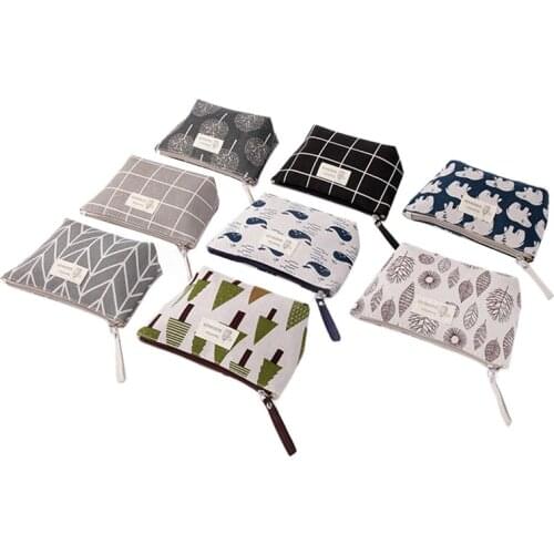 Hot kf-Women Plaid Travel Cosmetic Bag Makeup Bags Handbag Female Zipper Purse Small Make Up Bags Travel Beauty Organizer Pouch