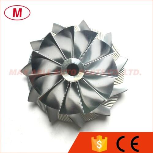 GT15-25 729612-0005 38.62/52.19mm 11+0 blades High Performance Turbo Aluminum 2618/Milling/ Billet Compressor wheel for MG 1.7