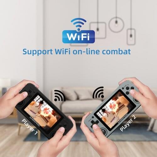 RG351M Retro Video Game Console Aluminum Alloy Shell 2000 Games Player Portable Console Handheld Game Player Kids Gift